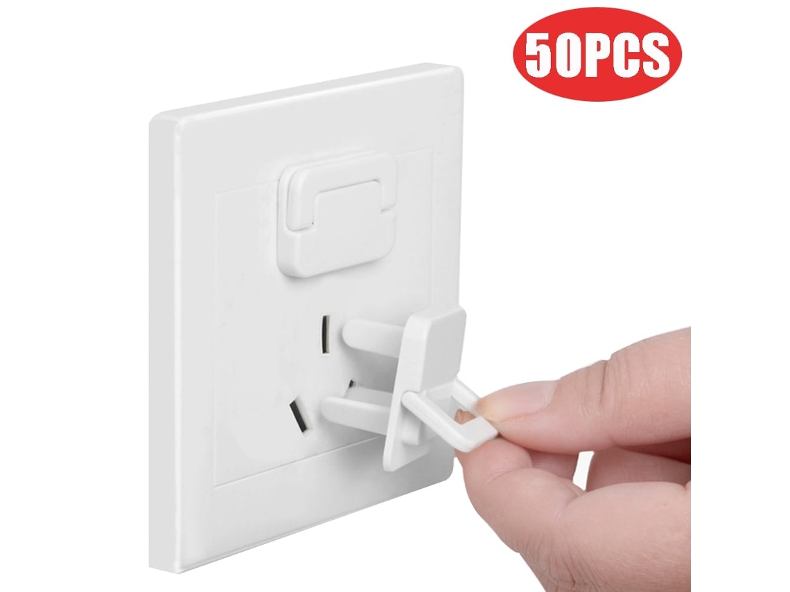 50 Tapas Protectoras Para Enchufes Contra Descargas Eléctricas, Seguridad En El Hogar, Abs, 2/3 Orificios