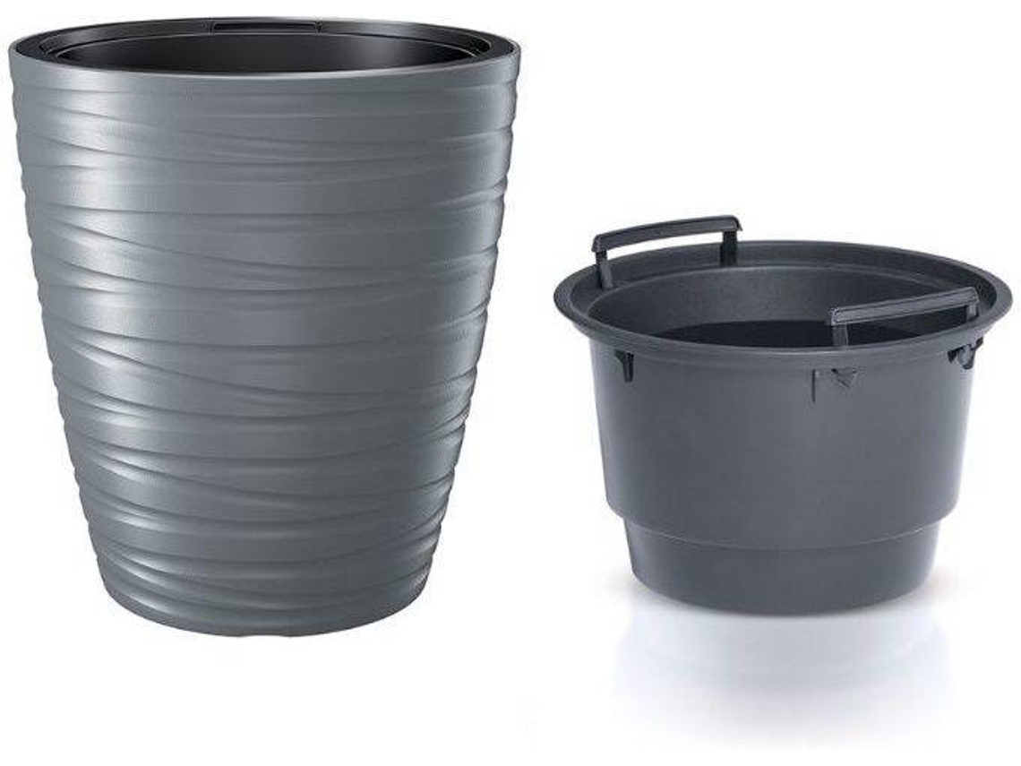 Maceta PROSPERPLAST Maze DBMZ (Gris - 29.6 x 29.6 x 32.9 cm)