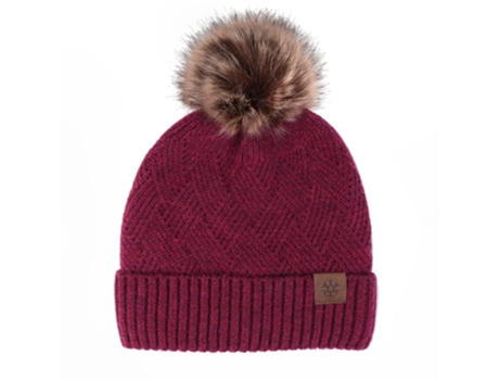 Gorro Con Pompones-Gorro Con Pompones Rojo Vino Gorro Con Pompones-Gorro Con Pompones Rojo Vino JEIIBRZUI