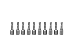 10 Unidades De Puntas Hexagonales Magnéticas De 8 Mm Para Taladro, Acero Cromo-vanadio.