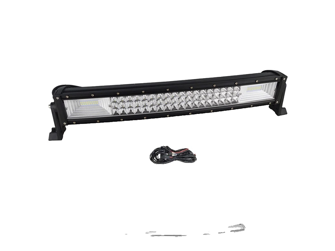 Barra de luz LED, diseño curvo, múltiples opciones de longitud, 22 pulgadas con cableado OEM