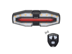 Vlrla-luz Trasera Bicicleta Compacta Bicolor Impermeable Usb Recargable Con Señales De Giro Y Control Remoto