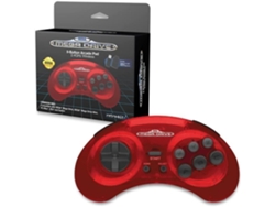Gamepad Retrobit Sega Mega Drive Inalámbrico 2.4ghz 8 Botones Rojo Crimson Red