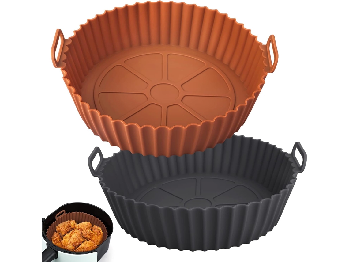 Assadeira de Silicone para Air Fryer Diâmetro Inferior de 24 Cm 2 Unidades GERTIZ
