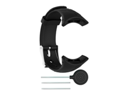 Correa De Reemplazo Para Reloj Inteligente Compatible Con Suunto M1/m2/m4/m5 Pulsera De Silicona Negra Para Mujeres