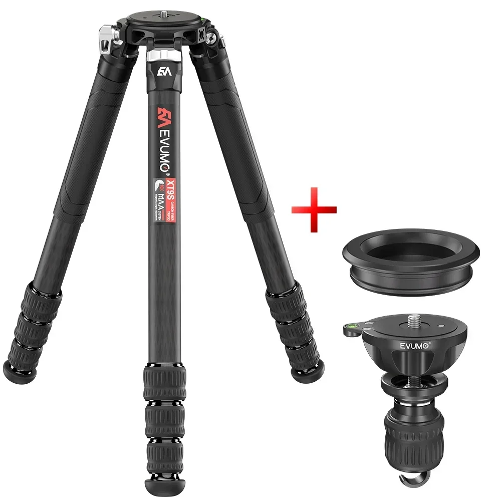 Trípode de caza de fibra de carbono XT9S Z8, profesional para DSLR, videocámaras, telescopios y teléfonos móviles, robusto, capacidad de carga de 40 kg, incluye adaptador B75m