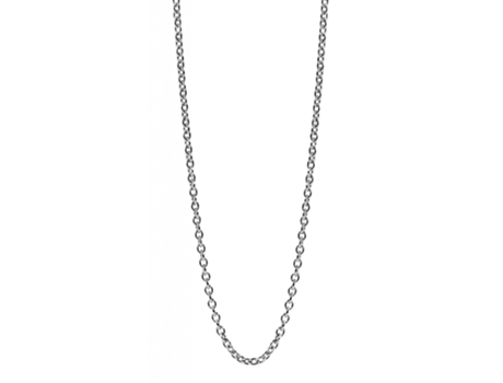 Cadena "Ann" Ancla en Plata de Ley 925 Bañada en Rodio – 45 Cm