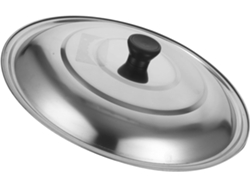 Tapa de olla de acero inoxidable de 30 cm, tapa portátil para ollas y sartenes, Gokoco