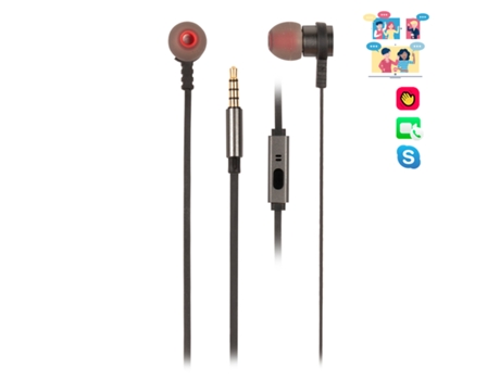 Auriculares Con Cable NGS ELEC-HEADP-0293 (In Ear - Negro)