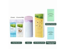 Kit De Depilación Personal 100g, Depilador De Cera Manual Con Rodillo, Sin Resina