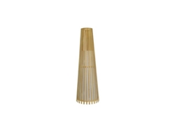 Lámpara Pie Para Salón Kofi E27 (220/240v) Ip20 90xø29x29cm Fabricada En Bambú Y Pergamino Color Natural