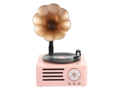 Altavoz Bluetooth Csyy Bfq 02, sonido Hi-Fi retro, rosa