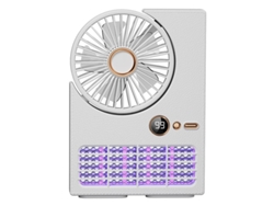 Lámpara Repelente De Mosquitos (blanca) Con Ventilador - Recargable Por Usb - Montable En La Pared - Silencioso
