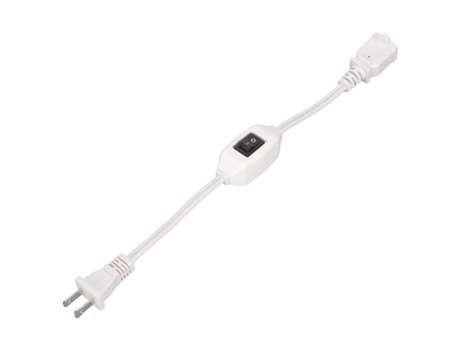 Cable de extensiíon On Off Switch 2 Pinos con Interruptor de 12Amp 125V para Plugue 1-15P Macho para 1-15R Fêmea