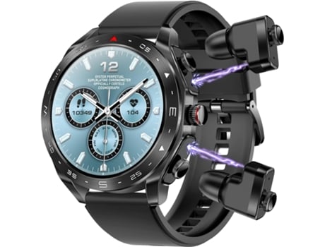 Smart Watch con Auriculares, Pantalla IPS de 1.52 para Hombres y Mujeres, Rastreador de Fitness Robusto e Impermeable IP67 (Negro) CHRONUS