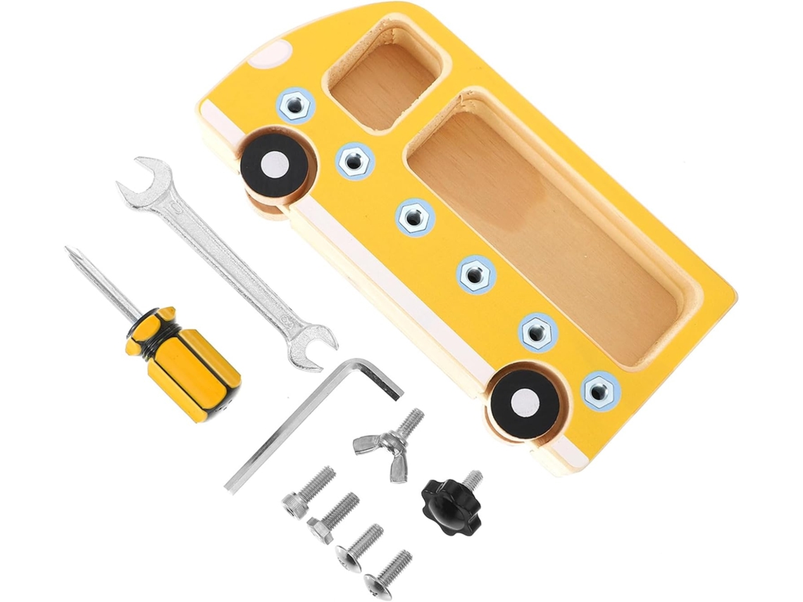 Juego educativo de madera Montessori con tornillos para niños y niñas, kit creativo de bricolaje con tornillos y CHABERLU