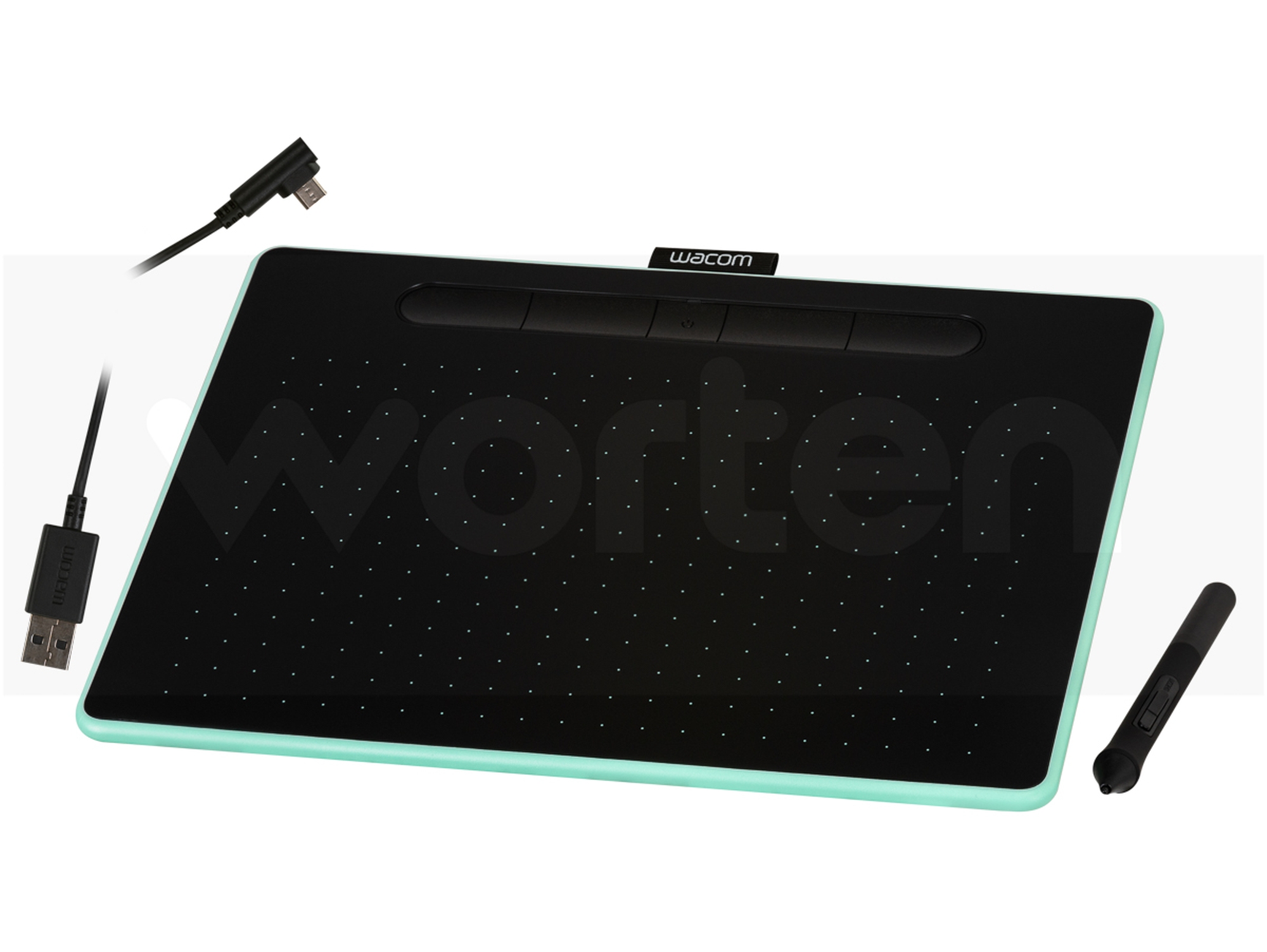 Tableta Wacom Ctl6100wles intuos medium bluetooth pistacho para pintar dibujar y editar photos 3 softwares creativos incluidos descargar windows mac oficina en casa elearning comfort plus pb tamaño usb os 216 x 135