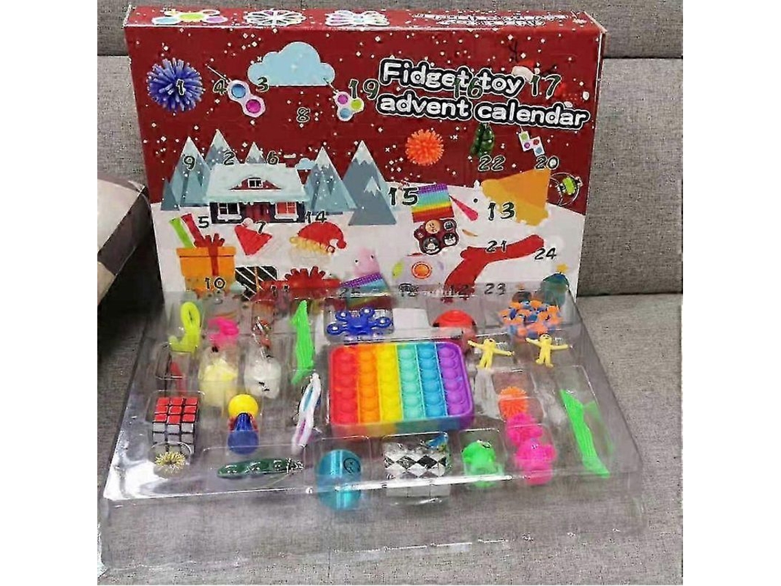Caja Sorpresa Navideña De Juguete Para Niños, Temporizador De Cuenta Regresiva Para Descompresión Diy