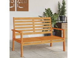 Banco Sofá De Jardín Madera Maciza De Acacia 120 Cm