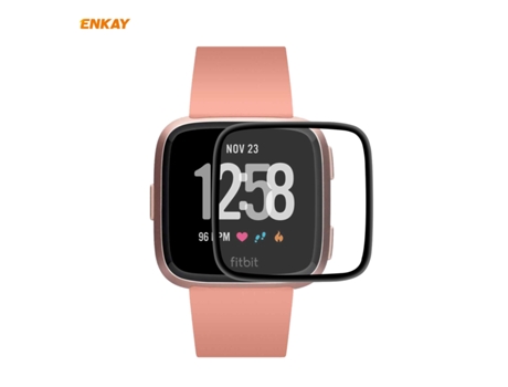pieza para Fitbit Versa 3/Fitbit Sense ENKAY Hat-Prince 3D pieza de borde suave de pantalla completa + película protectora de pantalla PMMA HD