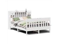 Maison Exclusive - Estructura De Cama Sin Colchón Madera De Pino Blanca 150x200 Cm