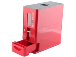 Dispensador De Arroz Transparente Com Escala Anti-polvo Para Casa 13,4x5,9x13,8 Polegadas Vermelho