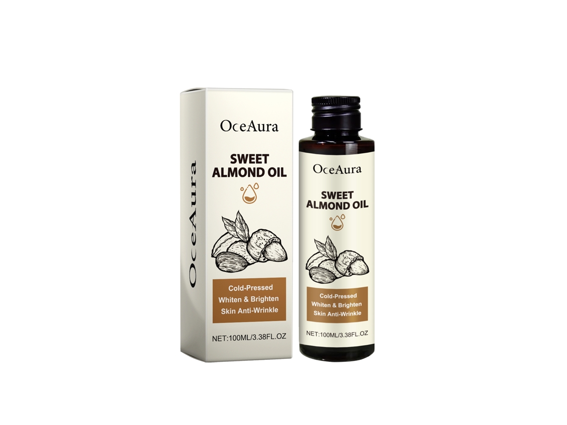Aceite portador de almendras dulces puro, natural y prensado en frío, 100 ml