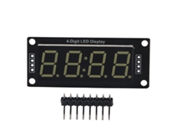 Módulo De Tubo Led Blanco De 7 Segmentos Y 4 Dígitos Para Arduino Con Biblioteca Tm1637.h