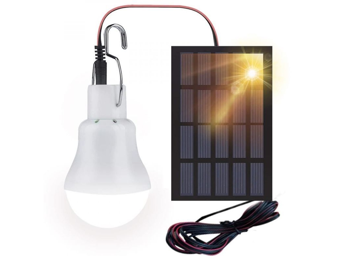 Bombilla Led Para Cobertizo Solar, 2 Unidades, Linterna Portátil Con Panel Solar, 110 Lúmenes, Luz De Camping Interior/exterior 1 Paquete