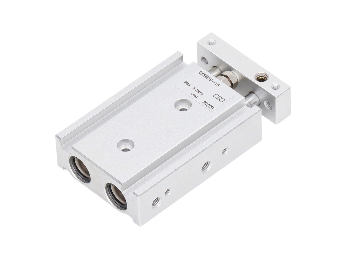 Cilindro Neumático Cxsm10-10 Con 2 Vástagos De Pistón Y 2 Ejes, 0,1-0,7 Mpa, Acero Inoxidable, Fácil Instalación.
