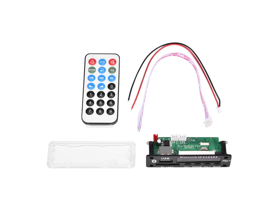Placa Decodificadora Mp3/wma Con Bluetooth 4.2, Usb, Sd, Radio Fm Y Control Remoto.
