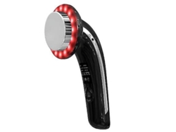Máquina de cavitación Máquina ultrasónica de estiramiento de la piel Vibrador Ems Rojo Azul Led Masajeador portátil negro AUJEZON