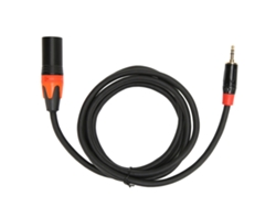 Cable Adaptador Auxiliar De 3,5 Mm A Xlr Macho De 1,5 M/4,9 Pies Para Teléfono Móvil, Portátil, Mezclador Y Altavoz