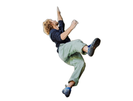 Camiseta de Hombre para Escalada SNAP CLIMBING Algodón Negro (S)