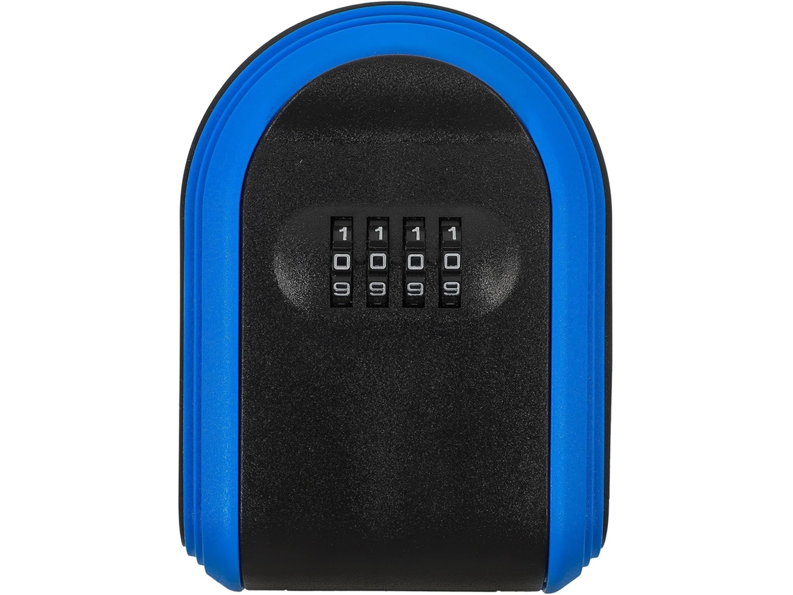 Caja Fuerte De Plástico Azul Para Llaves Con Combinación, Para Montaje En Pared, Segura Para Guardar Objetos.