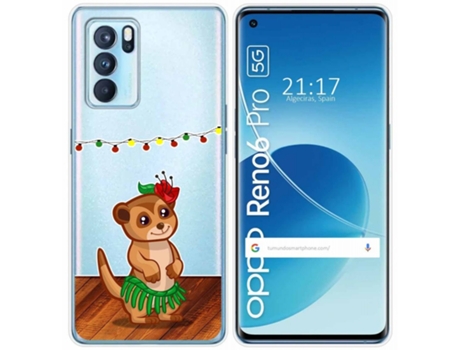 Carcasa Oppo Reno 6 Pro 5G TUMUNDOSMARTPHONE Dibujos Transparente Multicolor