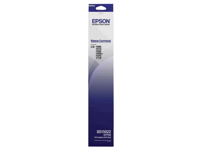 Cintas entintadas original EPSON, Paquete individual, Negro, 2 Millones de caract., C13S015022,