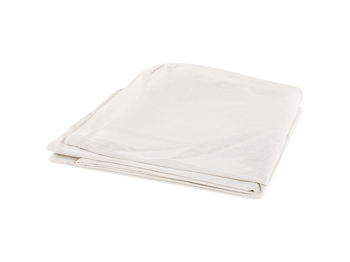 Funda De Sofá De 3 Plazas Beliani Gilja De Poliéster Blanca 212x107x89