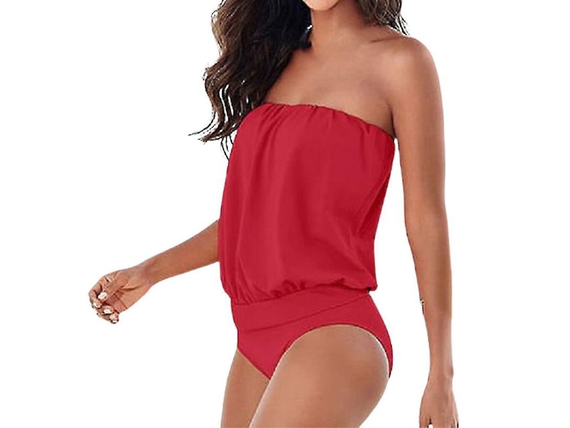 2026-traje De Baño Entero Bandeau Sin Tirantes Sin Relleno Para Mujer Verano Playa Piscina Monokini