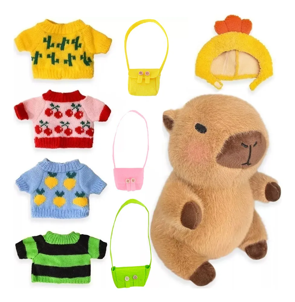 Peluche de carpincho hipoalergénico con accesorios Vayotoy