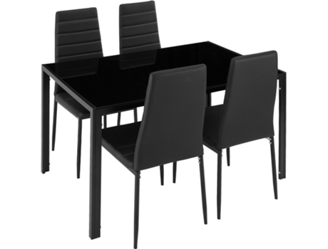 TECTAKE TECTAKE Table Set Y 4 Berlin Dining Tectoke Silla