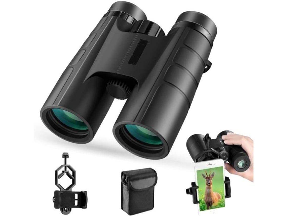 Compacto Poderoso Profissional Binóculos 12x42 Hd Lentes Bak4 Prism Fmc Totalmente Multicamadas Para Observação De Pássaros E Teatro Com Saisiyiky