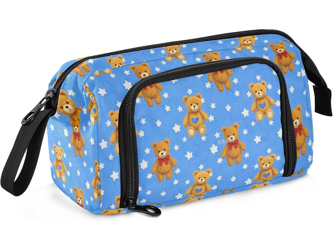 Besportble Estuche De Para Lápices Con Ranura Para Adolescentes Y Niños Con Diseño De Osito De Peluche Marr...