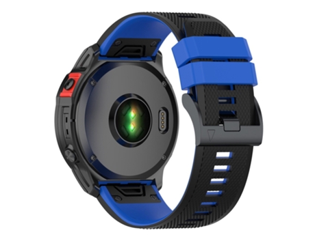 Correa de Silicona bicolor para Garmin Descent G1/Forerunner 935/Forerunner 945 - negro/azul