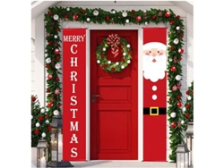 Guirnalda Navideña Decorativa Para Uso Exterior/interior, Cartel De Bienvenida De Papá Noel, Para Porche, 180x30cm