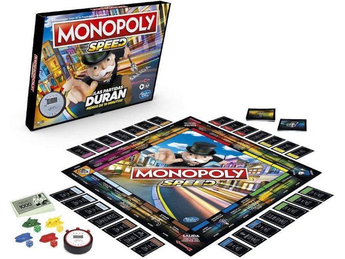 Juego de Mesa HASBRO Monopoly Speed (Edad Mínima: 8 - Español)