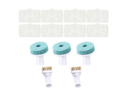 Mopa para Deerma, limpiador a vapor Zq610 Zq600, limpiaparabrisas a vapor y cabezal de cepillo, accesorio, molde, cabezales de eliminación de polvo