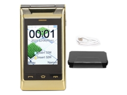Teléfono Plegable Para Personas Mayores, Pantalla Dual De 3 Pulgadas, Batería De 5900 Mah, Larga Duración En Espera, Cámara De 1,3 Mp