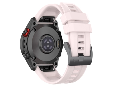 Correa de Silicona liberación rápida 26mm para Garmin Fenix 7X/7X Solar/6X/6X Pro/TACTIX 7 - rosa