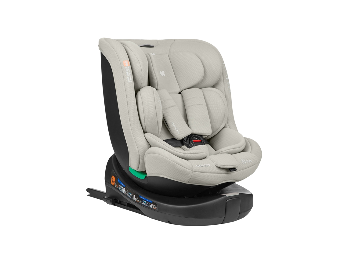Silla de coche redonda Kikkaboo de 40 x 150 cm, gris claro